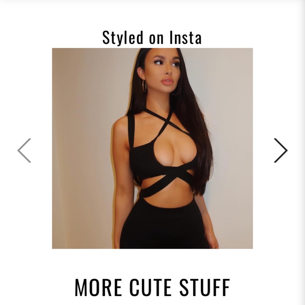 Black Fashionnova romper